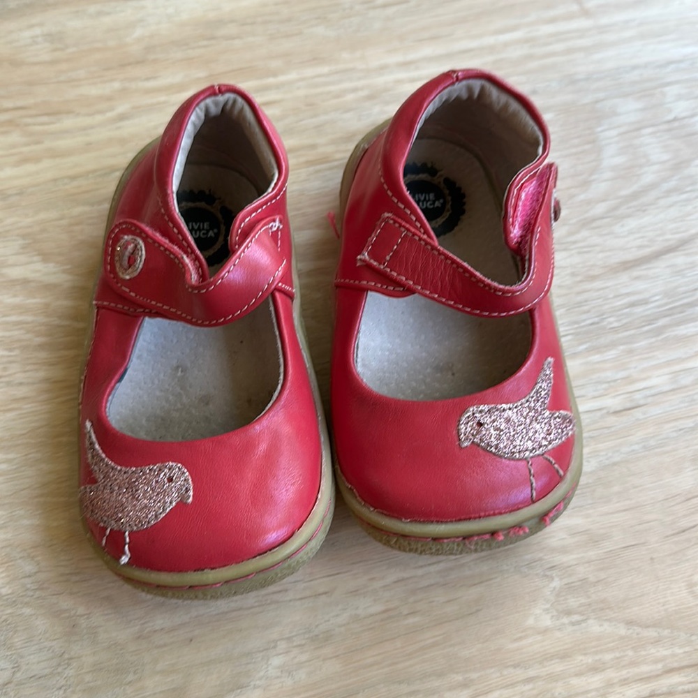 Livie & Luca pink pio pio bird toddler girl shoes